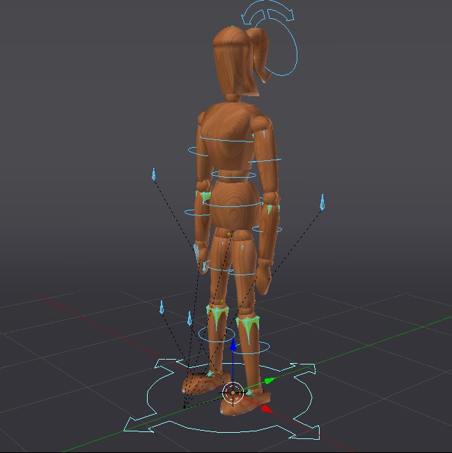 Woody Girl Rigged preview image 2